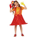 Confetti Regen Circus Clown Meisje Kostuum