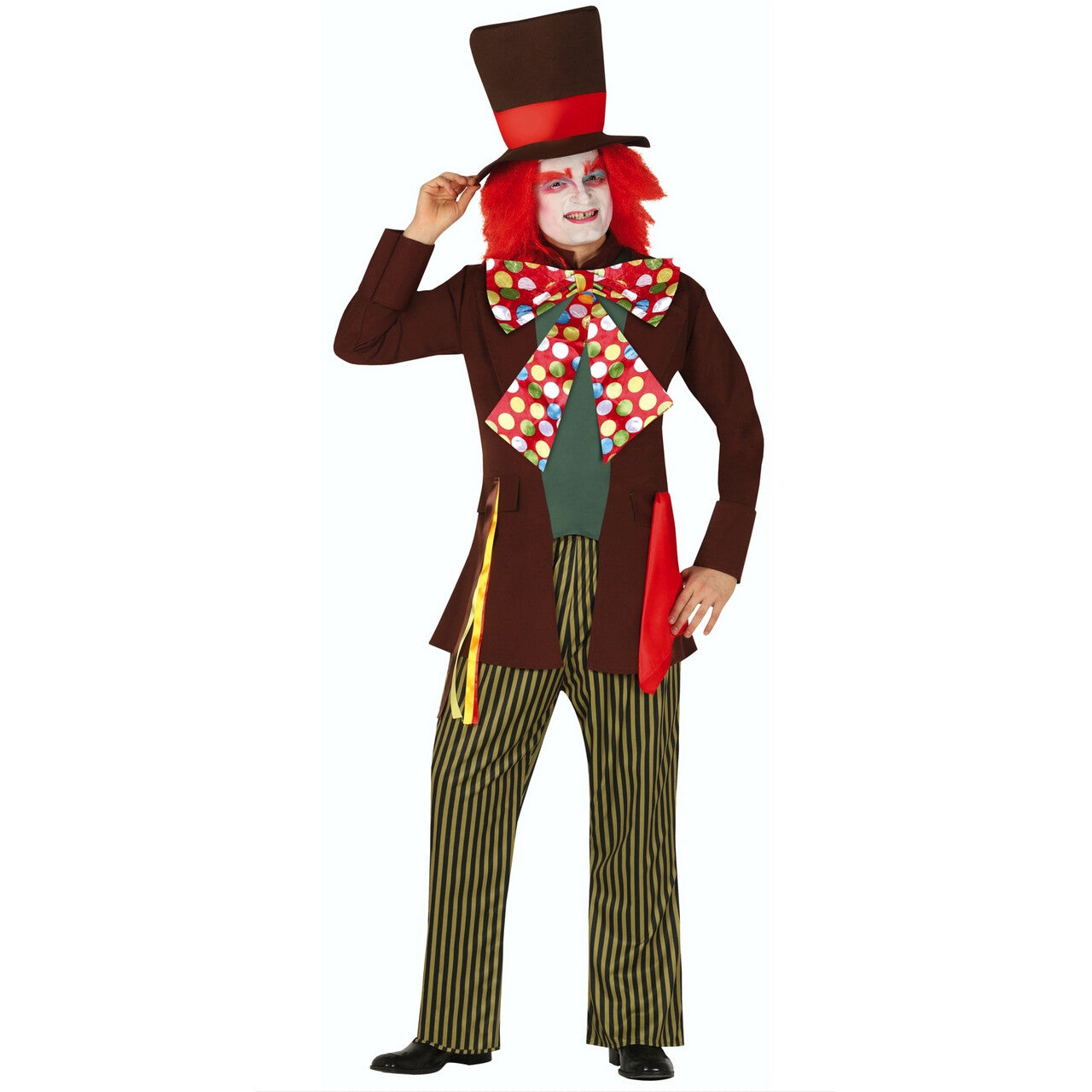 Op deze afbeelding zie je een Kostuums, van het merk Guirca. Knettergekke Mad Hatter Wonderland Man Kostuum