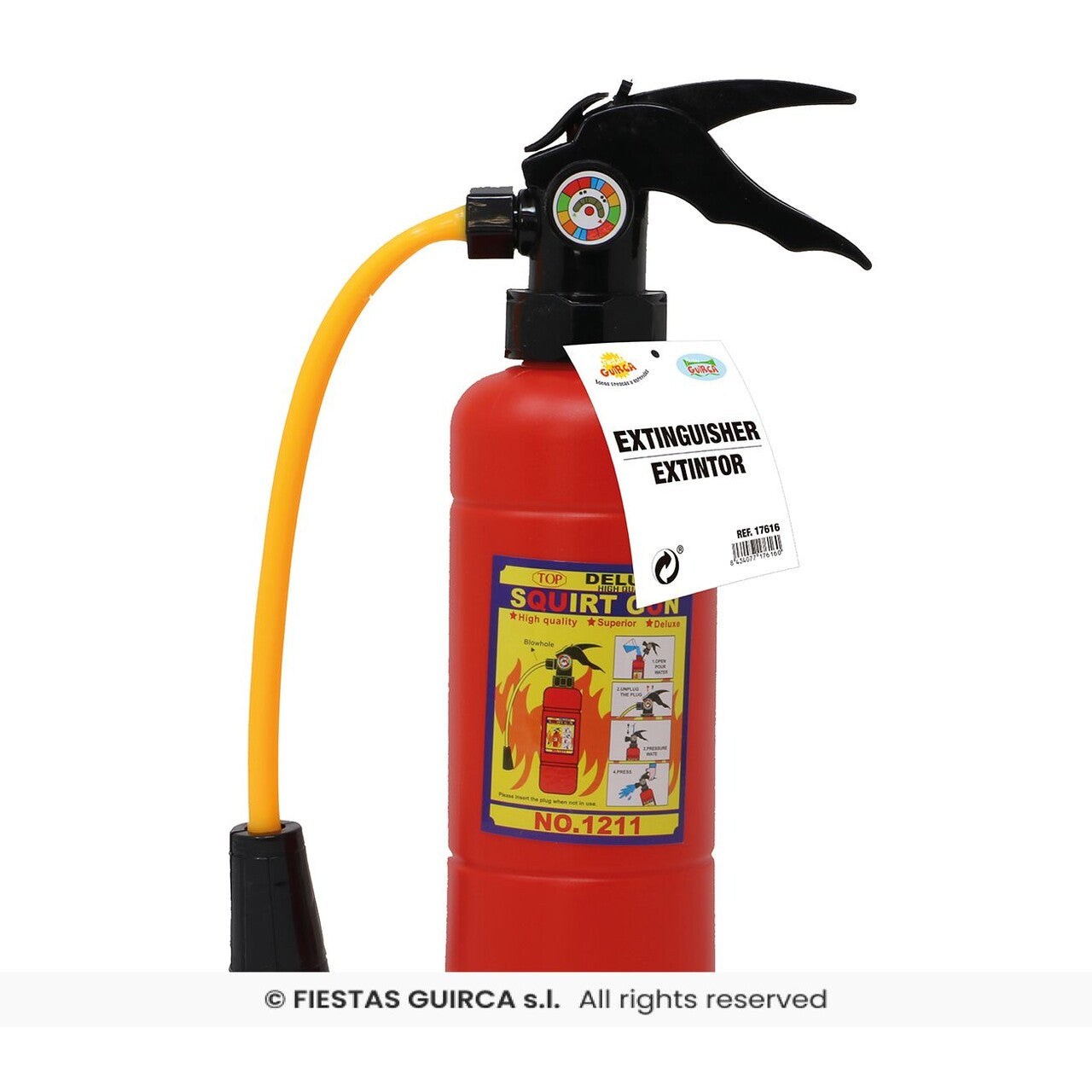 Op deze afbeelding zie je een Accessoires, van het merk Guirca. Mini Brandblusser 30 Cm