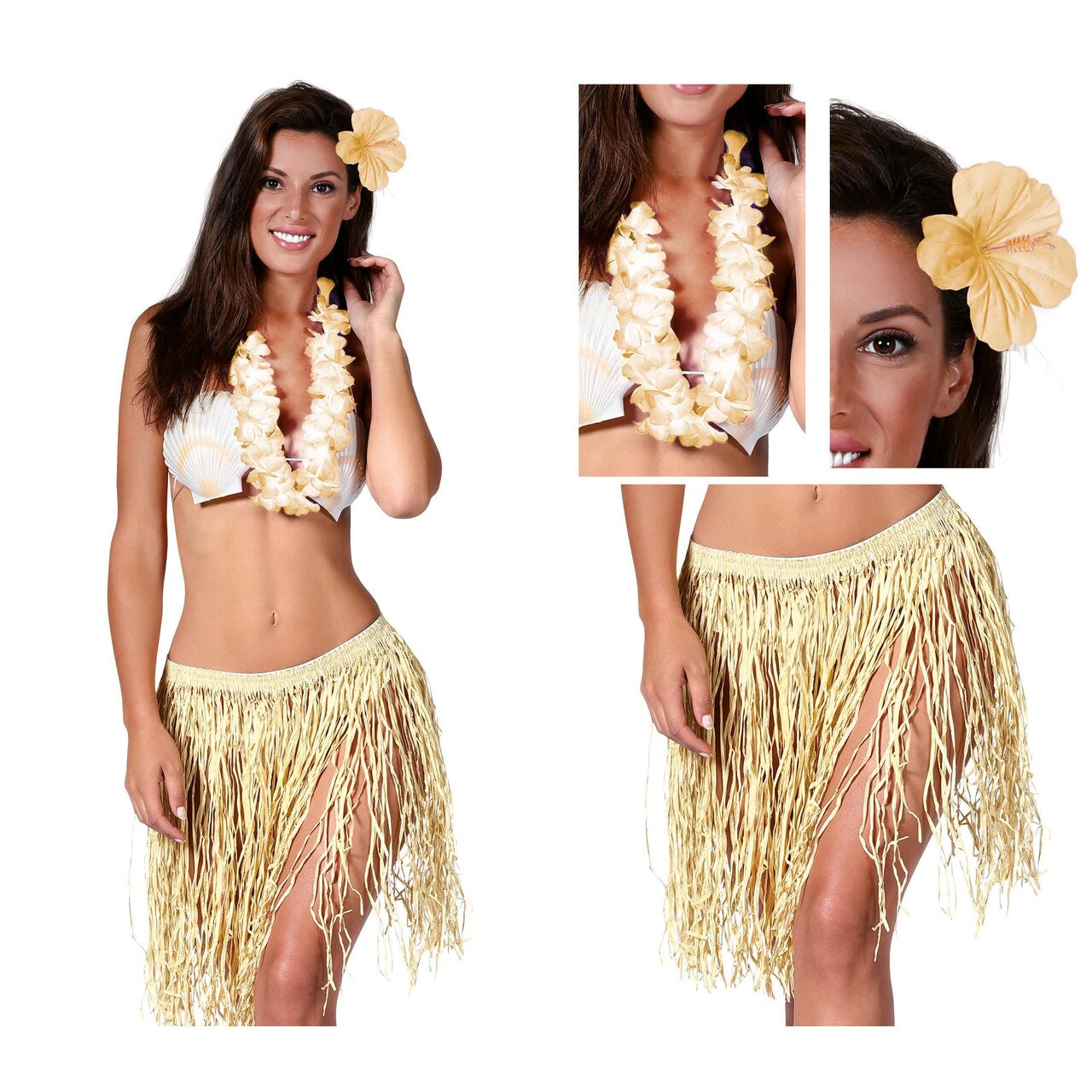 Op deze afbeelding zie je een Accessoires, van het merk Guirca. Tropical Triple Hawaii Set (3-Delig)