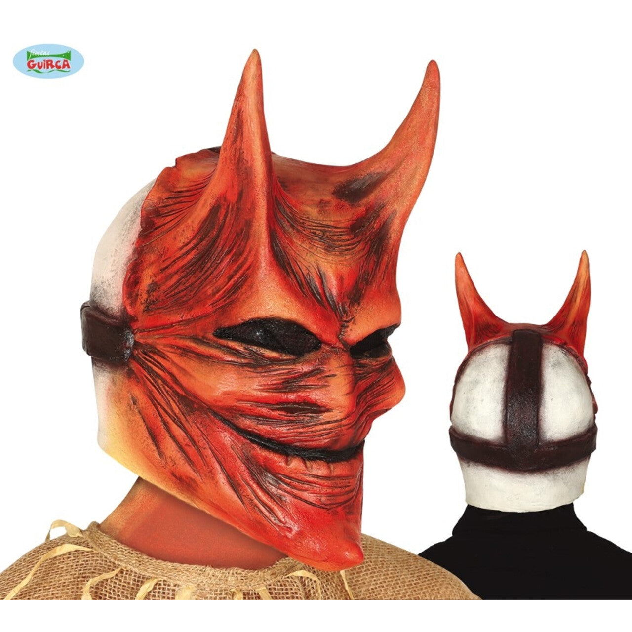 Op deze afbeelding zie je een Accessoires, van het merk Guirca. Latex Lucifer Masker Satan