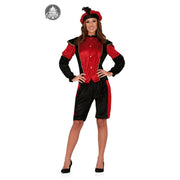 Op deze afbeelding zie je een Kostuums, van het merk Guirma. Rode Page Assistent Van De Sint Pietenpak Vrouw Kostuum