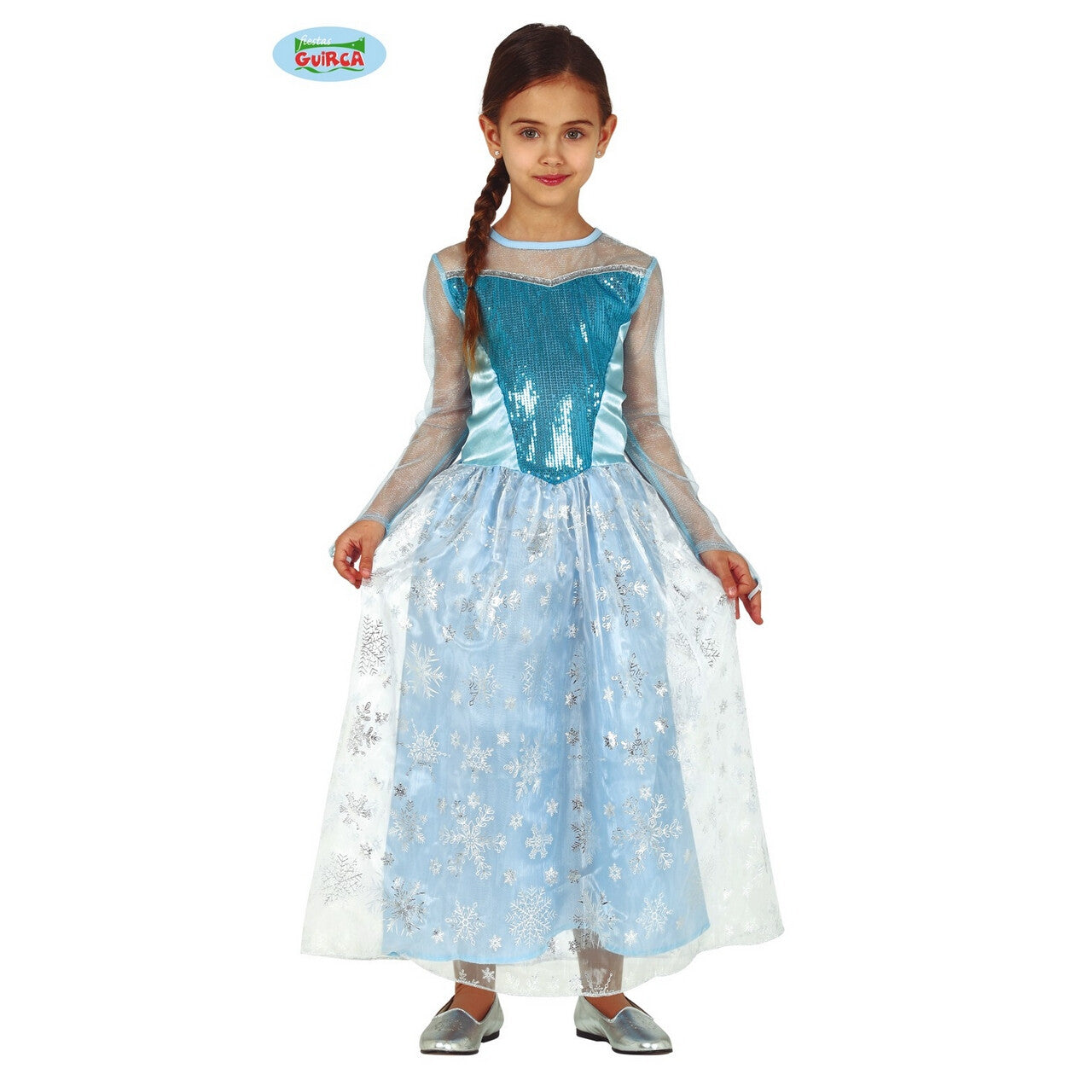 Op deze afbeelding zie je een Kostuums, van het merk Guirca. Prinses Elsa Van Arendelle Meisje Kostuum