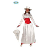 Op deze afbeelding zie je een Kostuums, van het merk Guirca. Victoriaanse Dame Eliza Doolittle Vrouw Kostuum