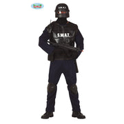Op deze afbeelding zie je een Kostuums, van het merk Guirca. Klaar Voor Het Oproer Swat Poltie Agent Man Kostuum