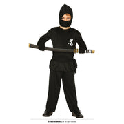 Op deze afbeelding zie je een Kostuums, van het merk Guirca. Razendsnelle Zwarte Ninja Jongen Kostuum