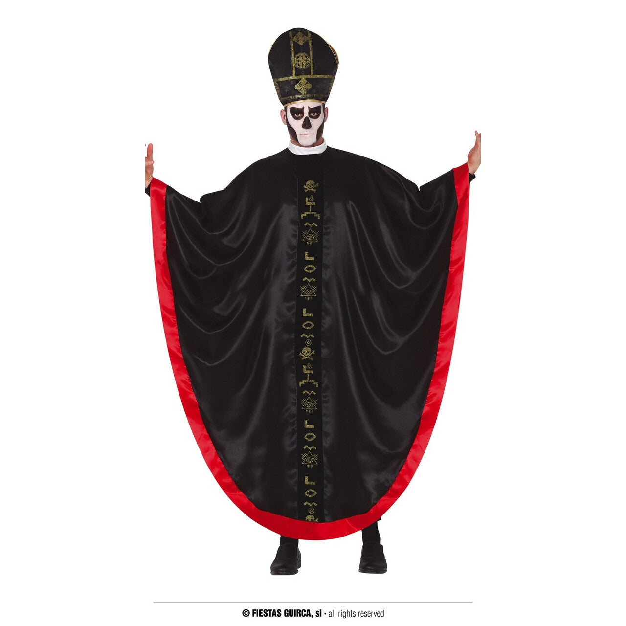 Op deze afbeelding zie je een Kostuums, van het merk Guirca. Satanische Kardinaal Van De Onderwereld Man Kostuum