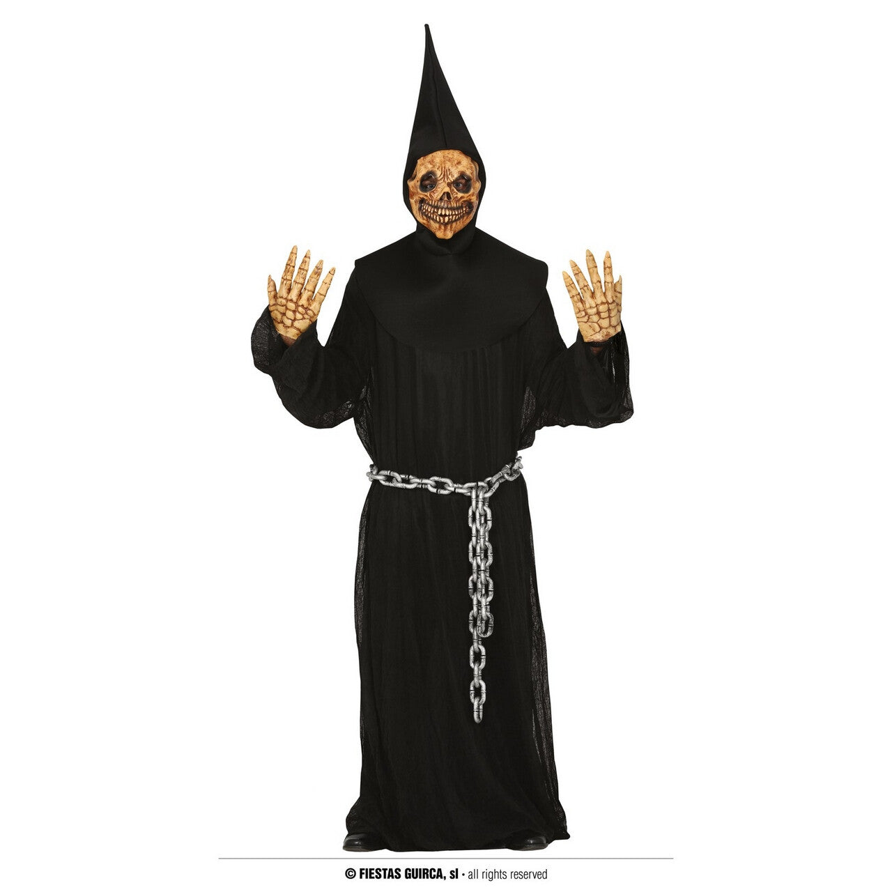 Op deze afbeelding zie je een Kostuums, van het merk Guirca. Rondwarende Geketende Sint Halloween Man Kostuum
