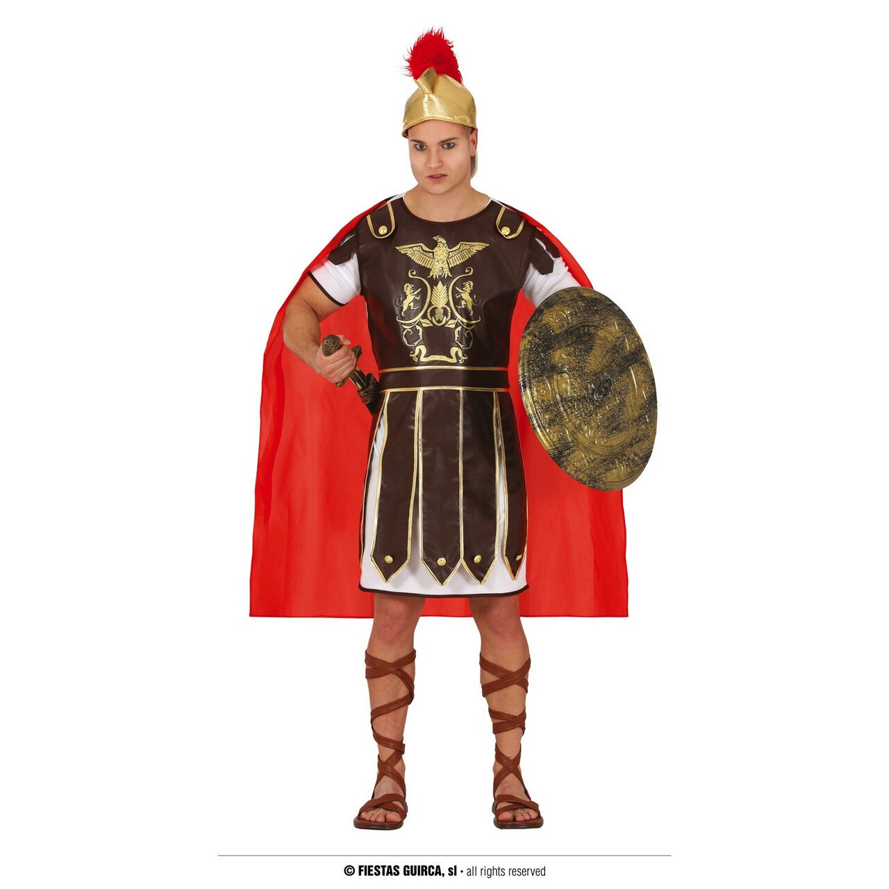Op deze afbeelding zie je een Kostuums, van het merk Guirca. Dappere Gladiator Heerser Van De Arena Man Kostuum