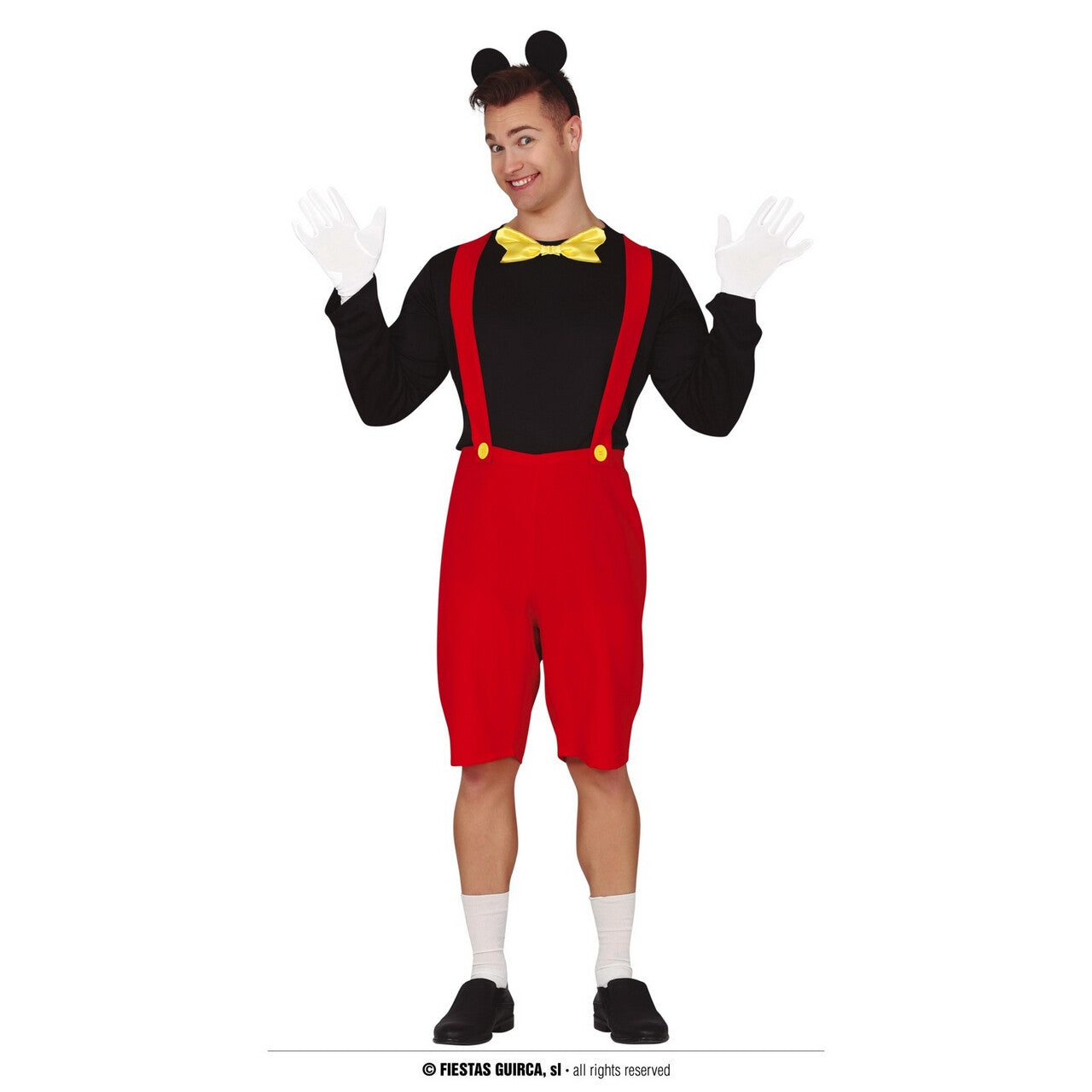 Op deze afbeelding zie je een Kostuums, van het merk Guirca. Beroemde Muis Van Sprookjesland Man Kostuum