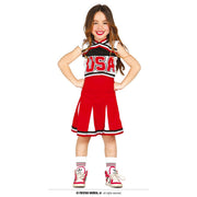 Op deze afbeelding zie je een Kostuums, van het merk Guirca. USA Cheerleader High School Teach Meisje Kostuum