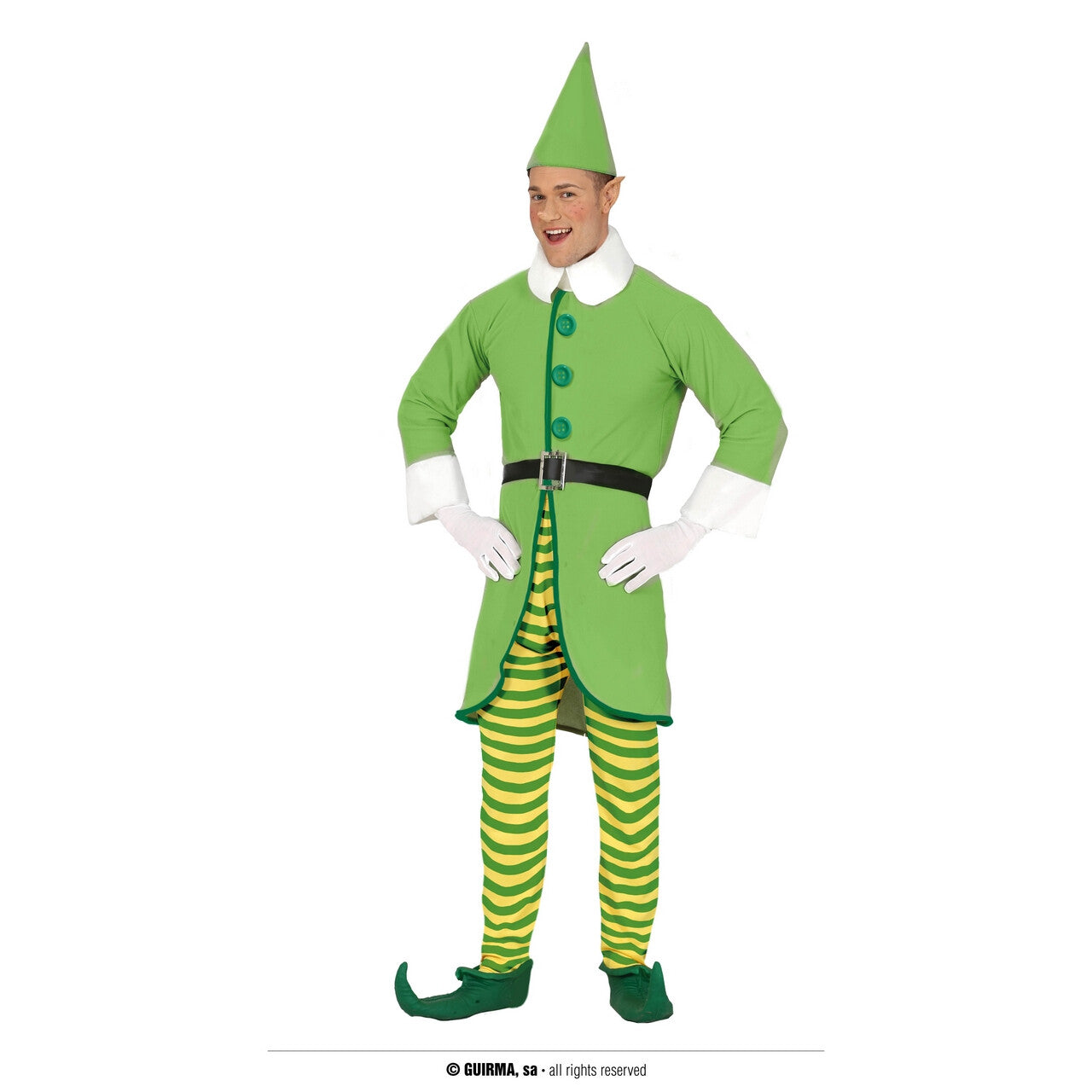 Op deze afbeelding zie je een Kostuums, van het merk Guirma. Beste Hulpje Van De December Maand Elf Man Kostuum