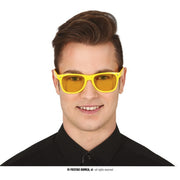 Op deze afbeelding zie je een Accessoires, van het merk Guirca. Hippie Festival Disco Geel Zonnebril