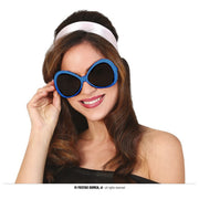 Op deze afbeelding zie je een Accessoires, van het merk Guirca. Blauwe Bril 70s