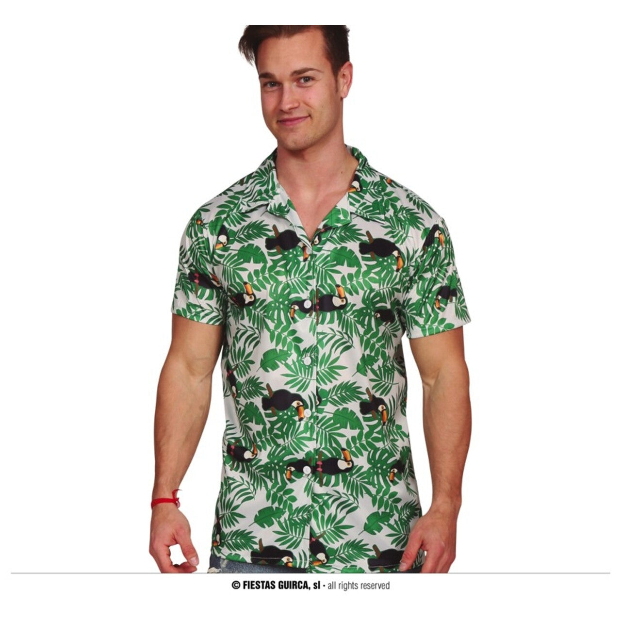 Op deze afbeelding zie je een Kostuums, van het merk Guirca. Hawaii Shirt Verborgen Toekan Man