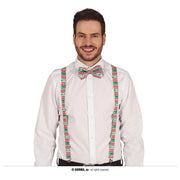 Op deze afbeelding zie je een Accessoires, van het merk Guirma. Kerst Xmas Wit Rood Groen Bretels