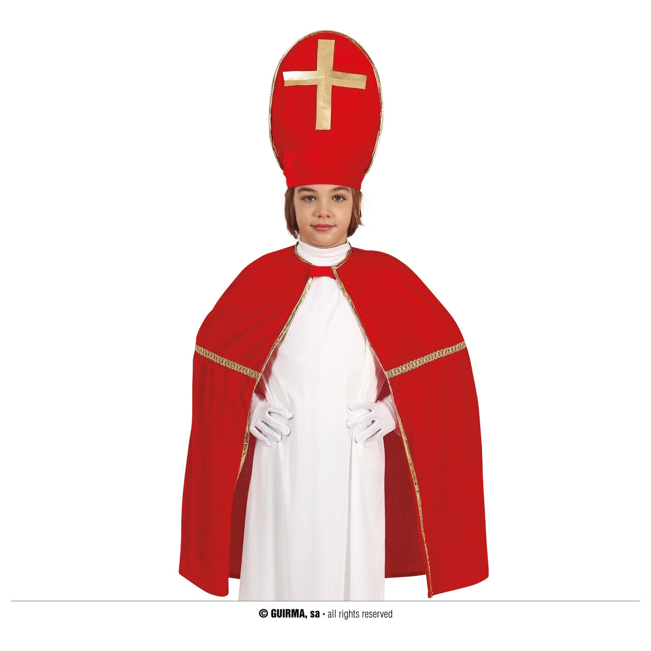 Op deze afbeelding zie je een Kostuums, van het merk Guirma. Goed Heilig Kind Sinterklaas Kind Kostuum