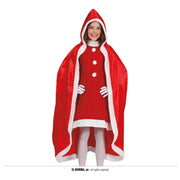 Op deze afbeelding zie je een Kostuums, van het merk Guirma. Lange Kerst Cape Met Muts Kind Kind Kostuum