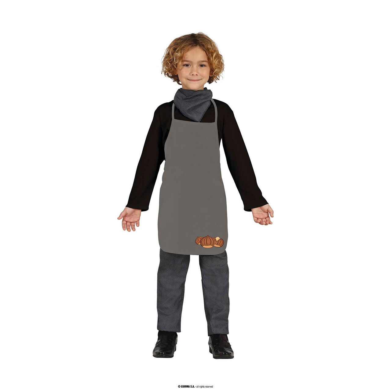 Op deze afbeelding zie je een Kostuums, van het merk Guirma. Leerling Chef Kok Jongen Kostuum