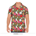 Tropical Hawaii Flower Beach Blouse Man
