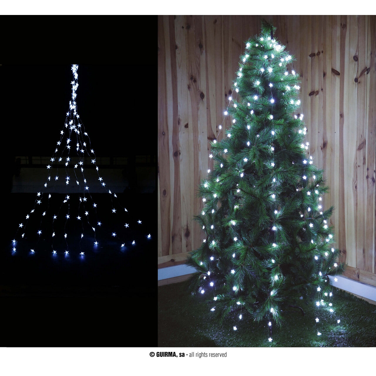 Op deze afbeelding zie je een Decoratie, van het merk Guirma. Kerst Verlichting Nightlight 200 Led Warm 8 F