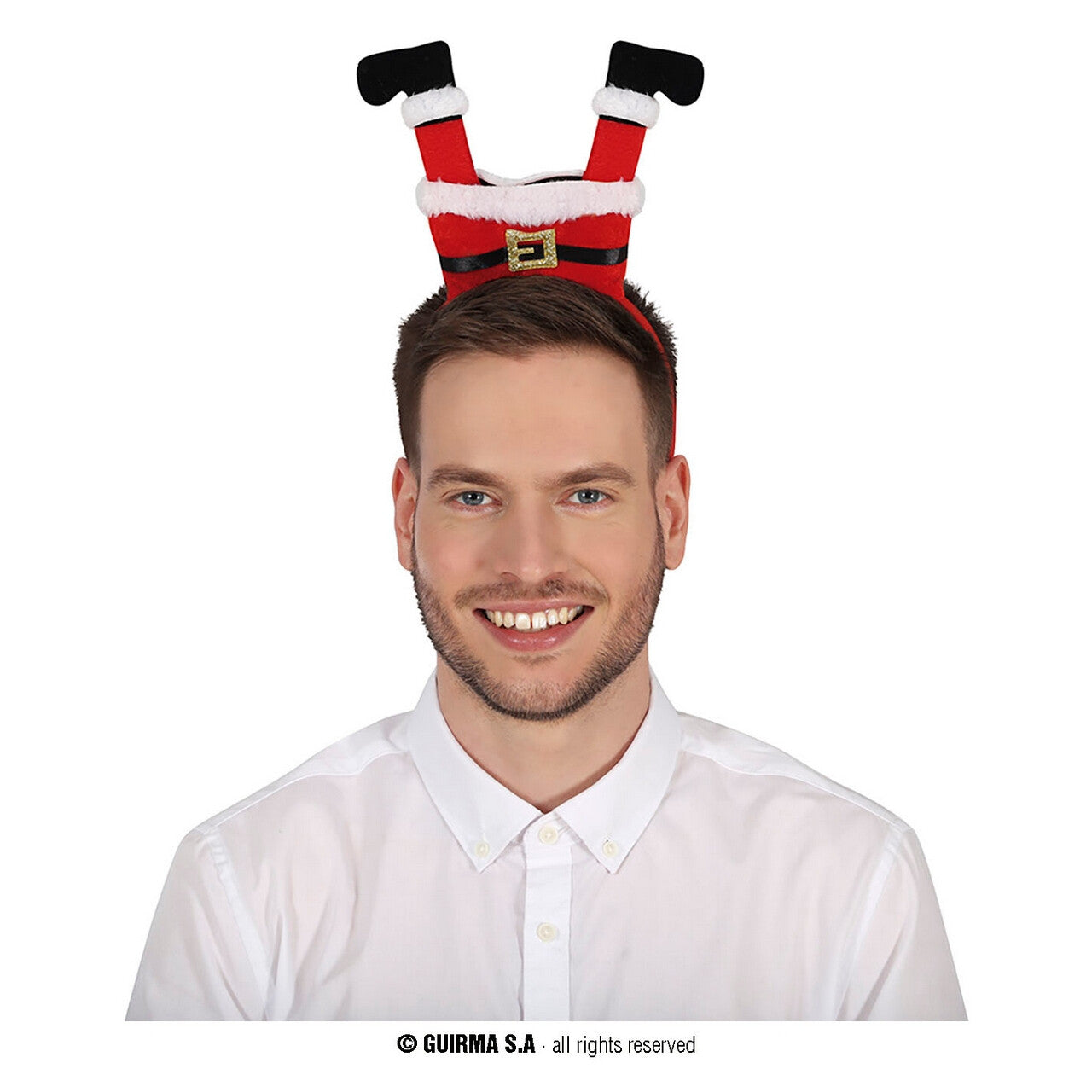 Op deze afbeelding zie je een Accessoires, van het merk Guirma. Hoofdband Omhooggevallen Kerstman