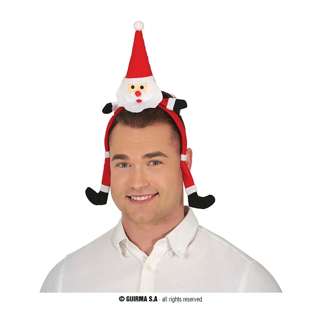 Op deze afbeelding zie je een Accessoires, van het merk Guirma. Hoofdband Naar Je Hoofd Gestegen Kerstman