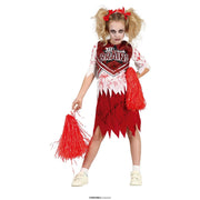 Op deze afbeelding zie je een Kostuums, van het merk Guirca. Zombie Cheerleader Campus No Brains Meisje Kostuum