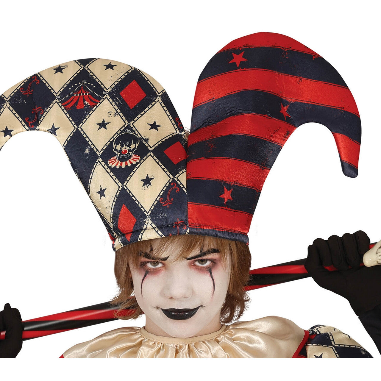 Op deze afbeelding zie je een Kostuums, van het merk Guirca. Scary Harry Harlekijn Jongen Kostuum