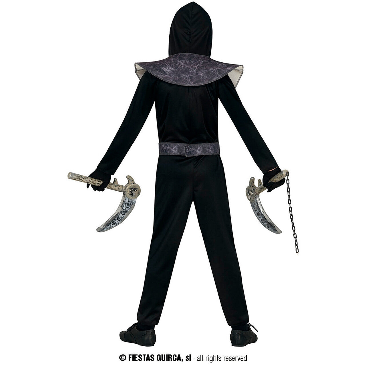 Op deze afbeelding zie je een Kostuums, van het merk Guirca. Dodelijke Skull Ninja Dead Li Kind Kostuum