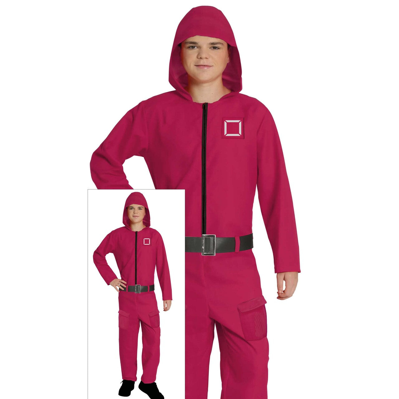 Op deze afbeelding zie je een Kostuums, van het merk Guirca. Pink Gamer Squish Game Kostuum