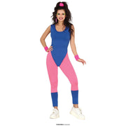 Op deze afbeelding zie je een Kostuums, van het merk Guirca. Jaren 80 Fitness Instructrice Vrouw Kostuum