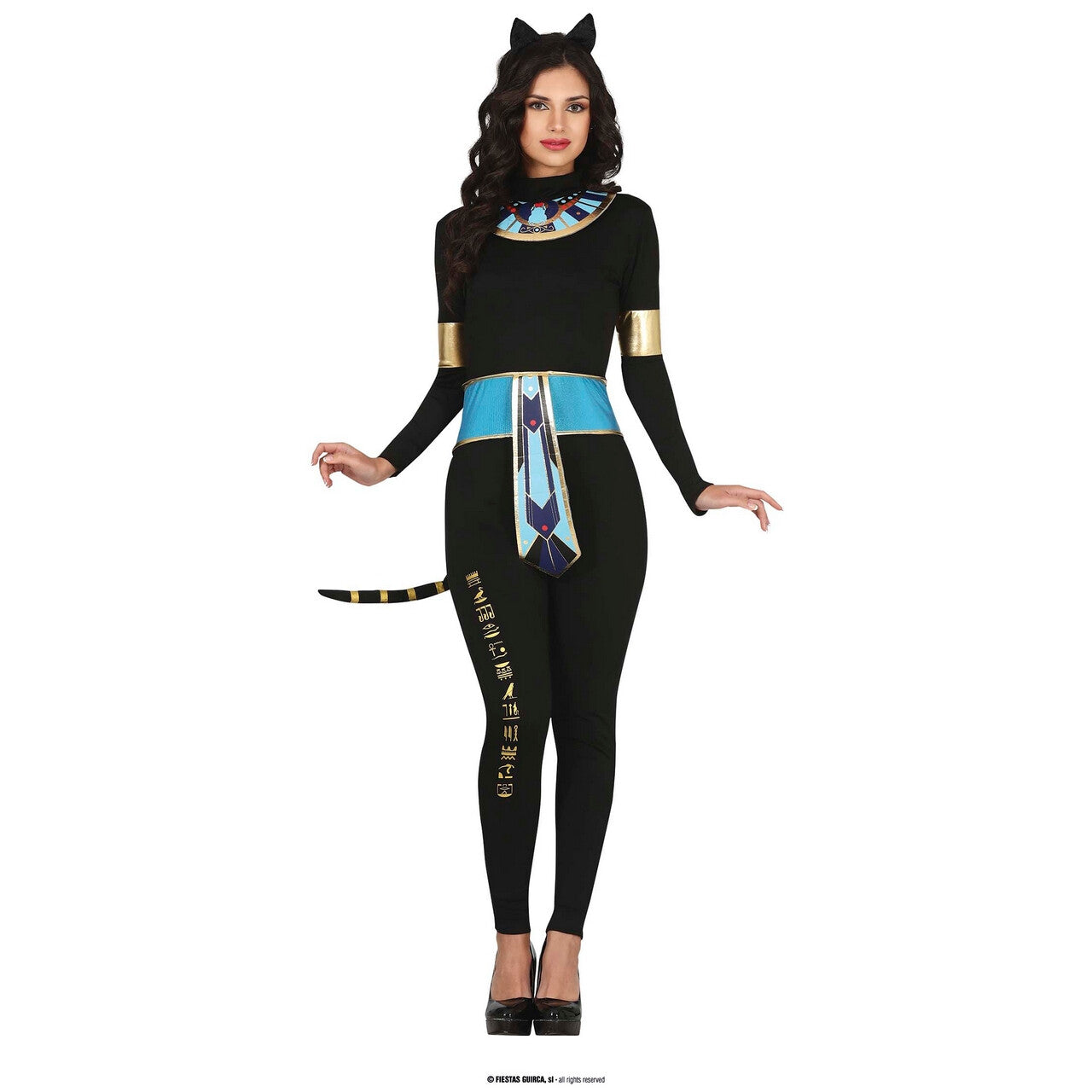 Op deze afbeelding zie je een Kostuums, van het merk Guirca. Sierlijke Egyptische Kat Toetan Kat Mon Vrouw Kostuum
