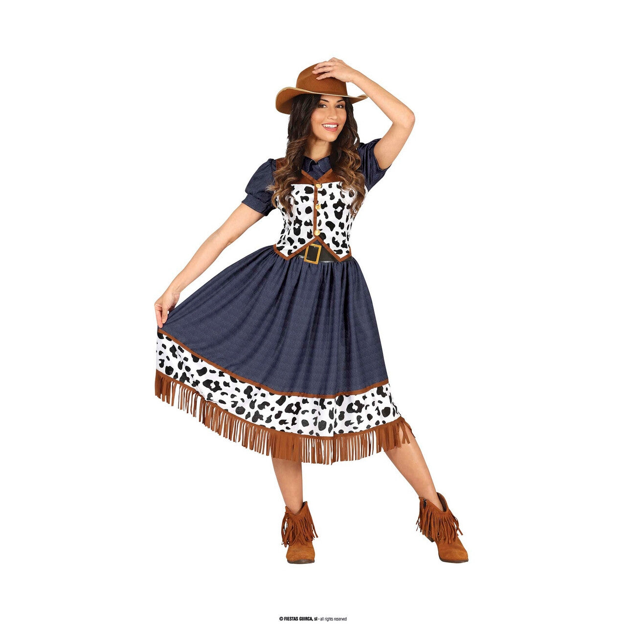 Op deze afbeelding zie je een Kostuums, van het merk Guirca. Rodeo Chique Cowgirl Vrouw Kostuum