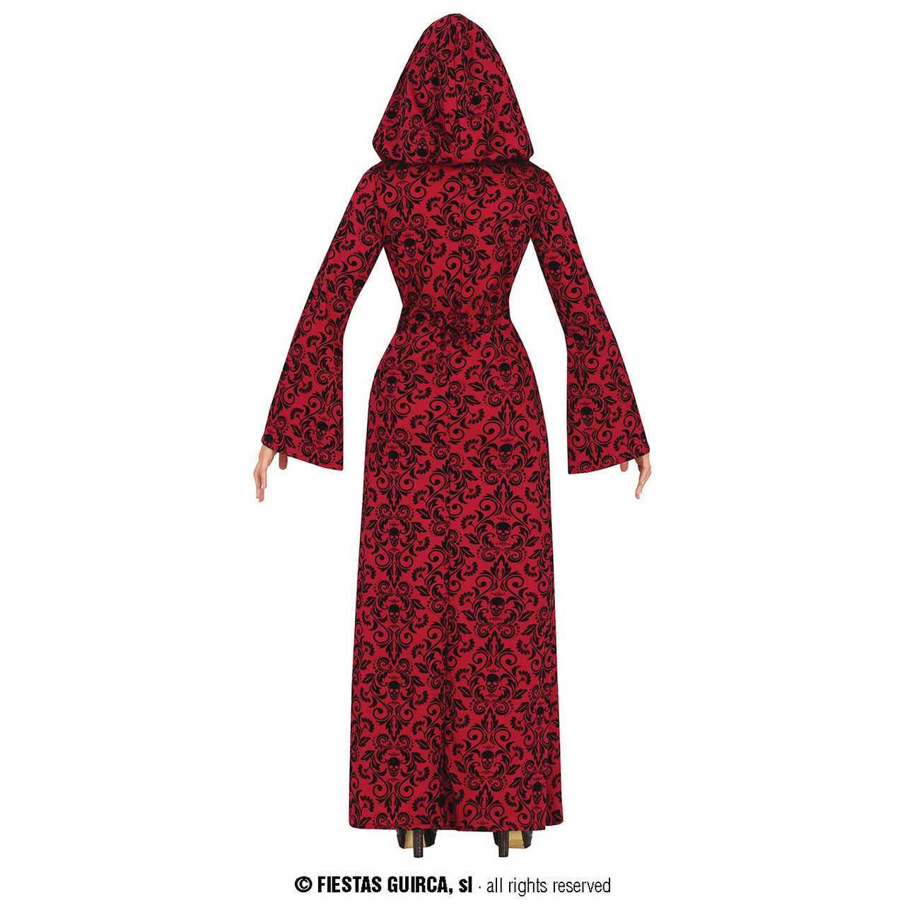 Op deze afbeelding zie je een Kostuums, van het merk Guirca. Femme Fatale Red Skull Vrouw Kostuum