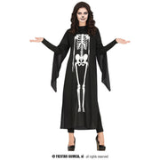 Op deze afbeelding zie je een Kostuums, van het merk Guirca. Hanging Skeleton Vrouw Kostuum