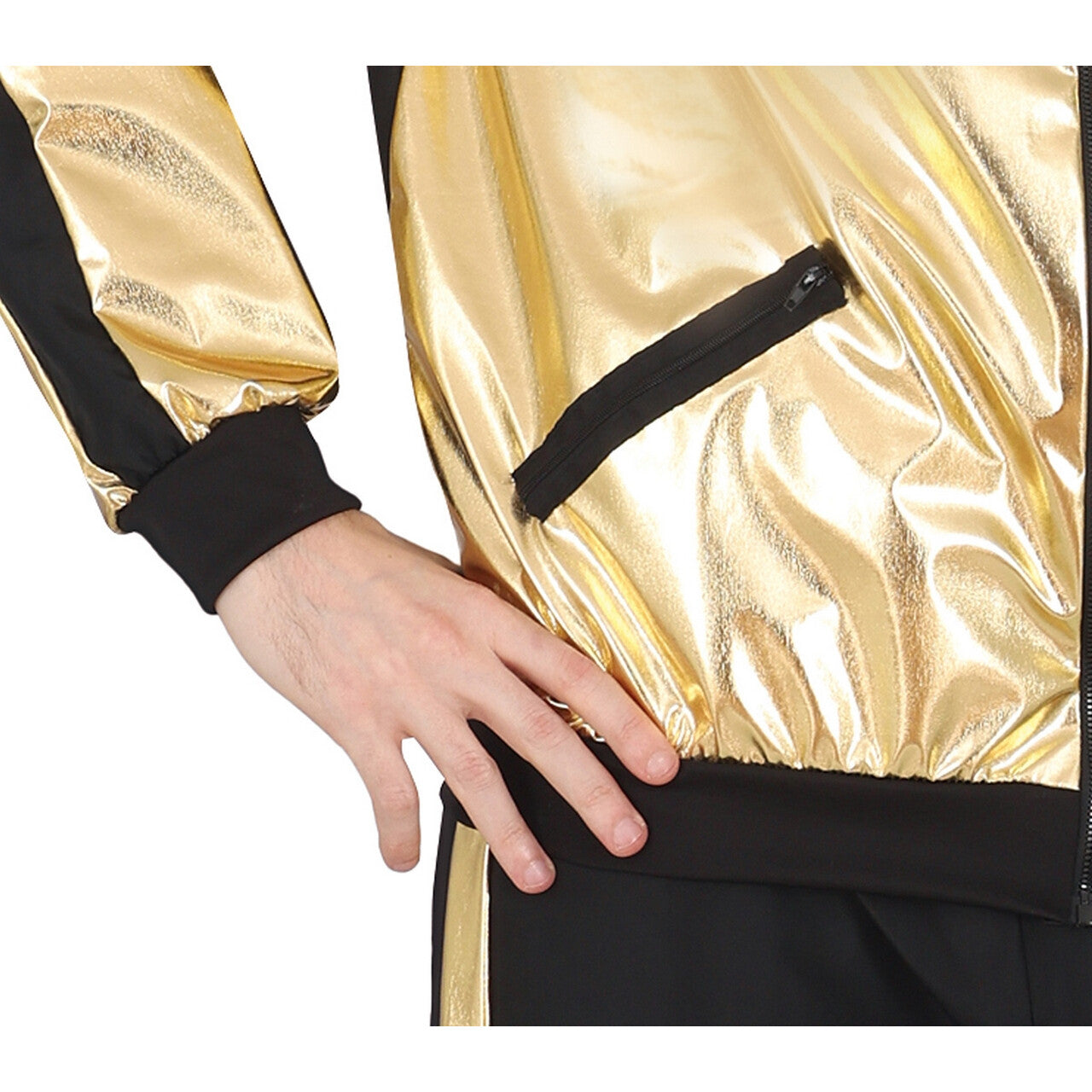 Op deze afbeelding zie je een Kostuums, van het merk Guirca. Golden Race Tracksuit Man Kostuum
