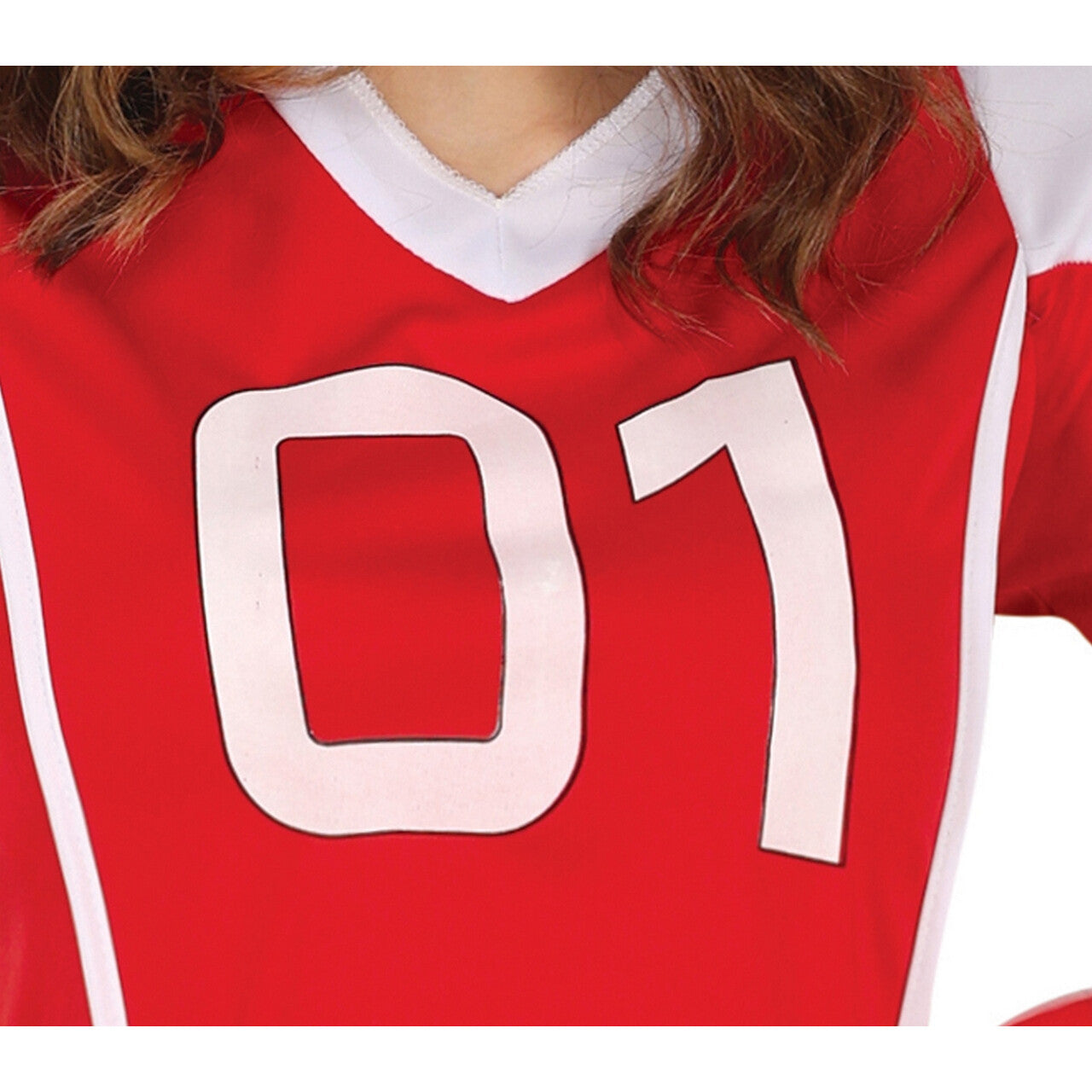 Op deze afbeelding zie je een Kostuums, van het merk Guirca. Stoere Rugby Speelster Ruby Roughball Vrouw Kostuum