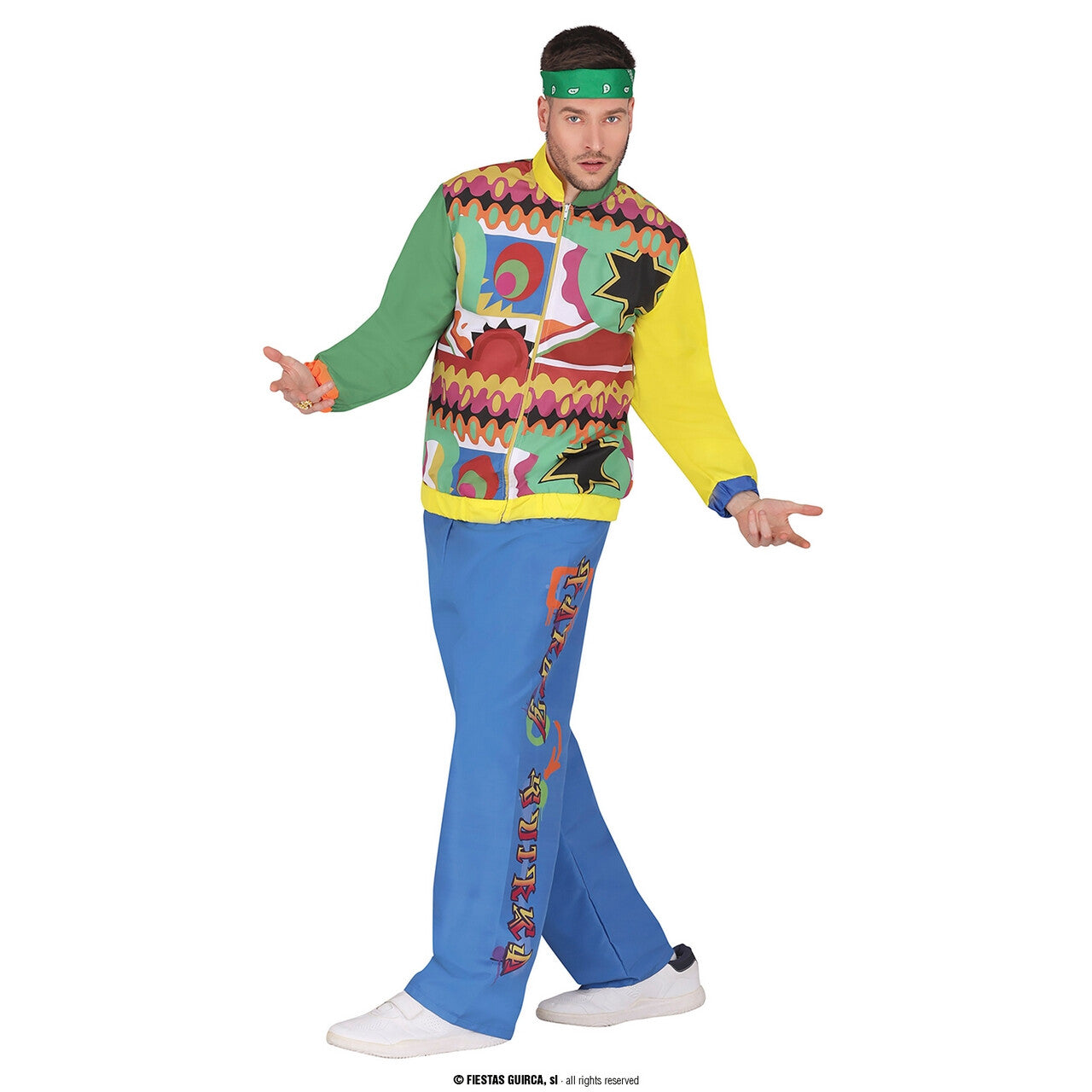 Op deze afbeelding zie je een Kostuums, van het merk Guirca. Hip Hop Rapper Sjonnie Man Kostuum