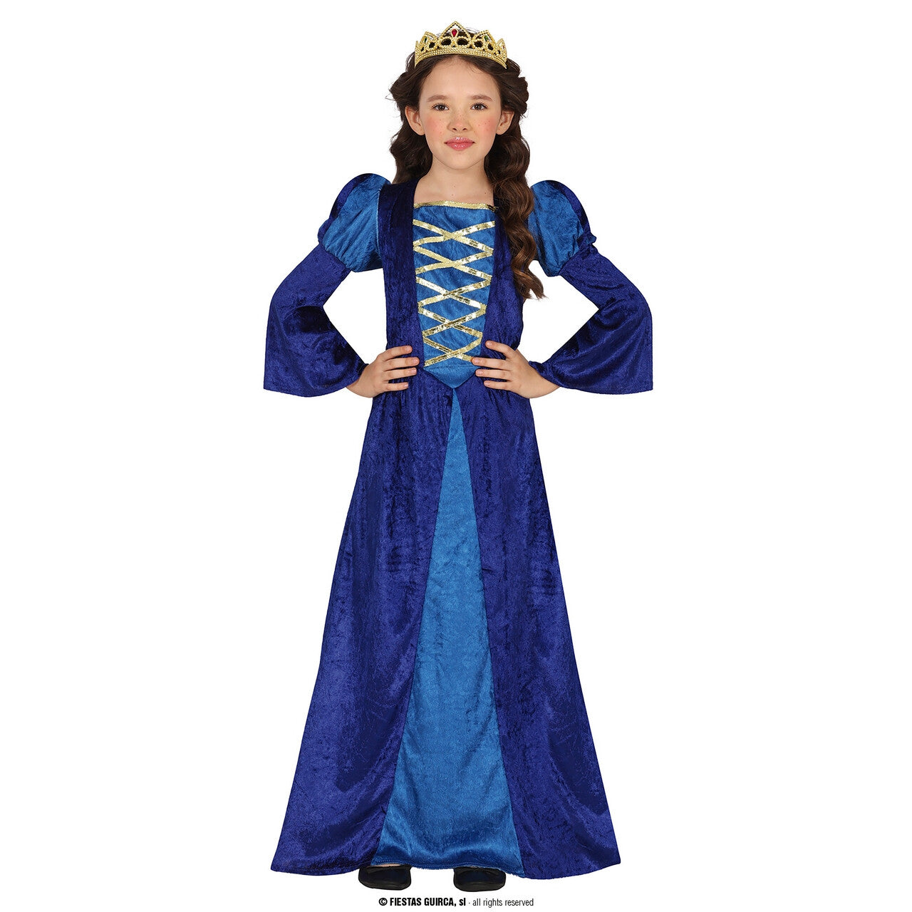 Op deze afbeelding zie je een Kostuums, van het merk Guirca. Sneeuwkoningin Van Het Hoge Noorden Meisje Kostuum