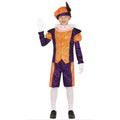 Vrolijke Piet Kind Oranje Paars Kind Kostuum