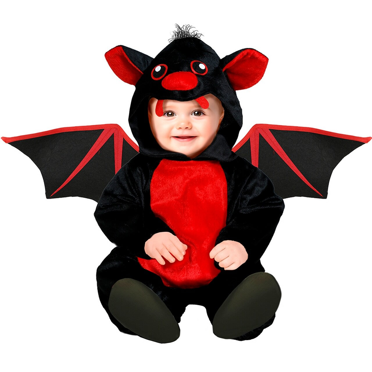Op deze afbeelding zie je een Kostuums, van het merk Guirca. Red Bat Als Je Voor Pret Bent Kind Kostuum