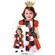 Op deze afbeelding zie je een Kostuums, van het merk Guirca. Kleine Koningin Hartendief Meisje Kostuum