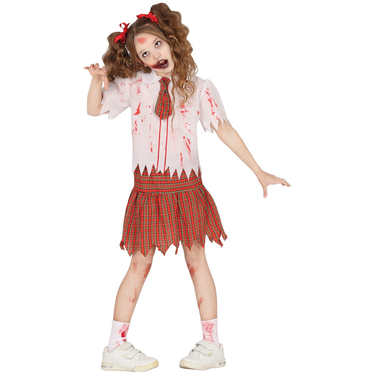 Op deze afbeelding zie je een Kostuums, van het merk Guirca. Oops I Ate Her Again Zombie Meisje Kostuum