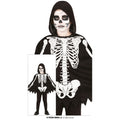 Creepy Skelet Poncho Kind Kostuum