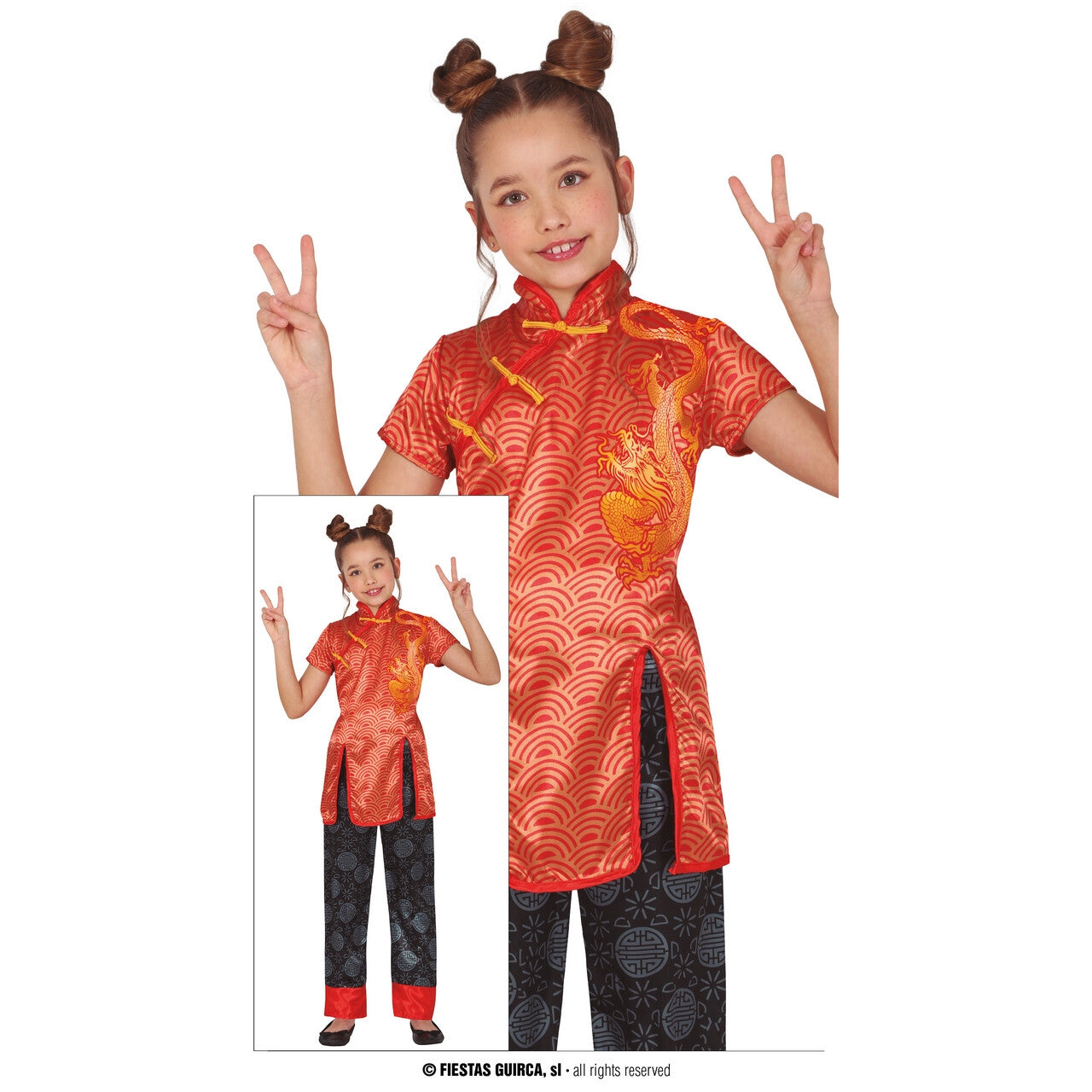 Op deze afbeelding zie je een Kostuums, van het merk Guirca. Winky Wong Meisje Kostuum
