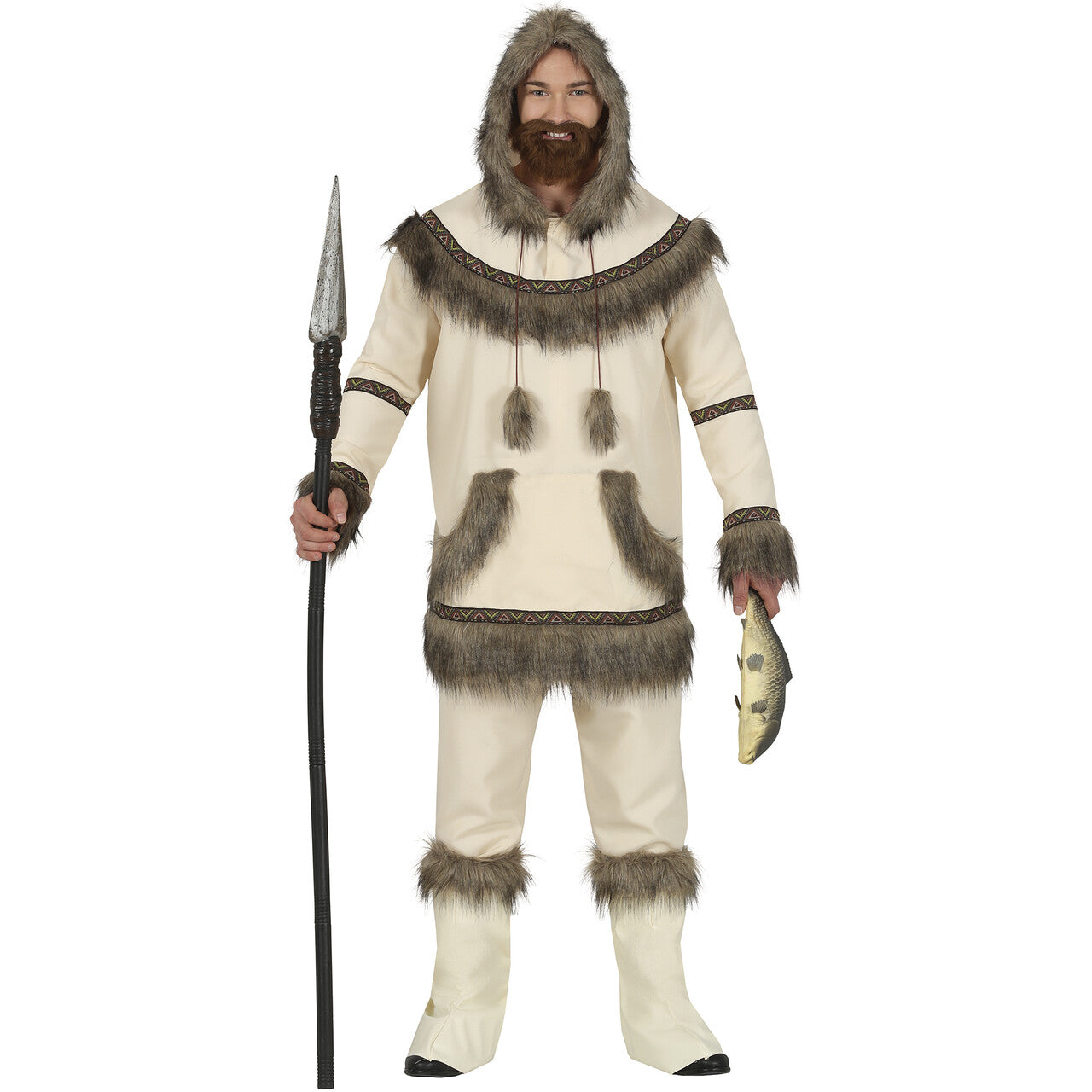Inuit Hanta De Sterke Jager Man Kostuum ==> Feestkleding365!