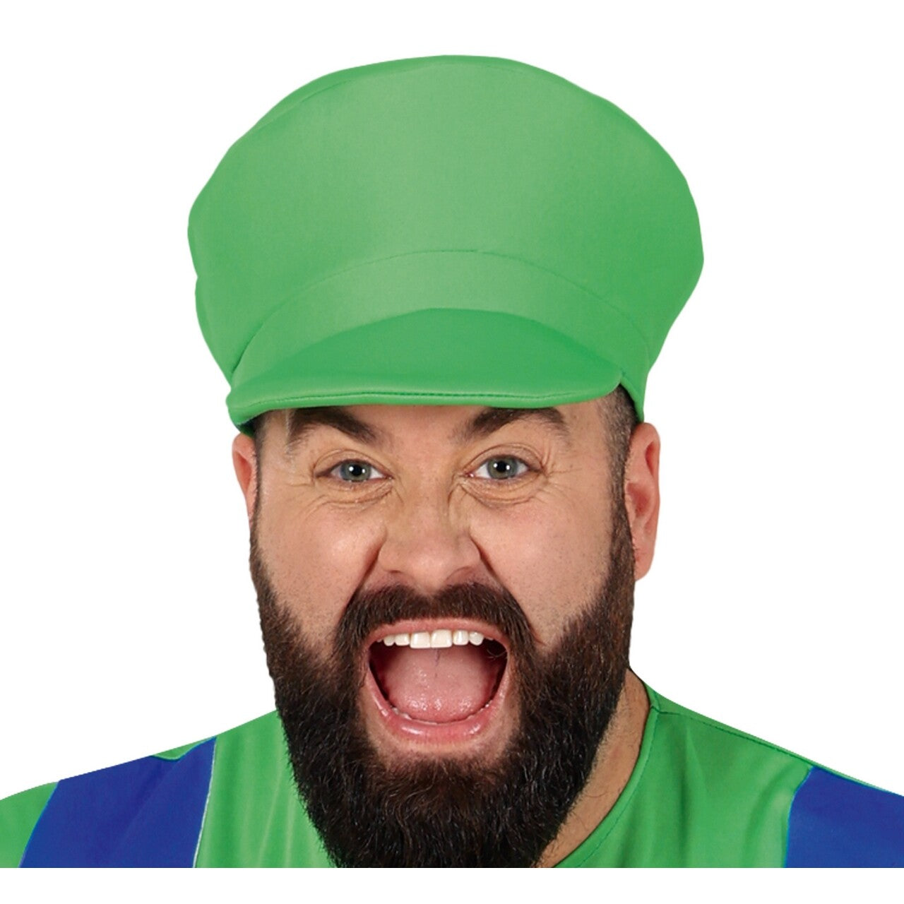 Op deze afbeelding zie je een Kostuums, van het merk Guirca. Lets A Go Luigi Man Kostuum