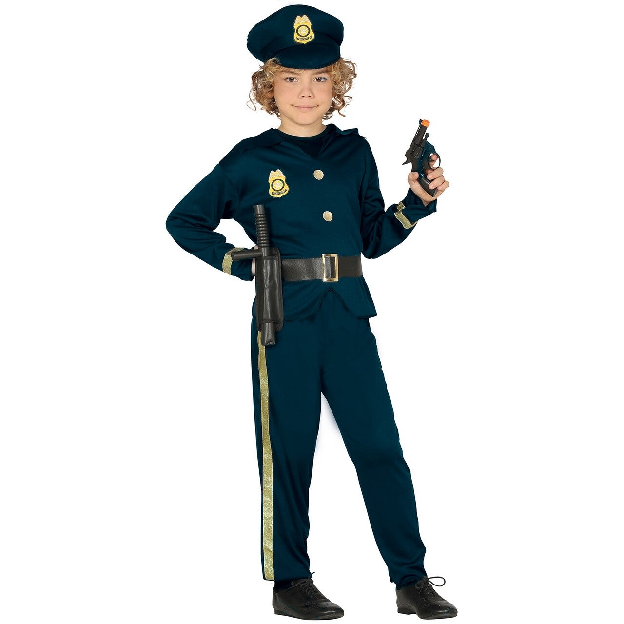 Op deze afbeelding zie je een Kostuums, van het merk Guirca. Politie Will Schietgraag Jongen Kostuum