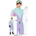 Skipak Jaren 80 Paars / Mint Man Kostuum